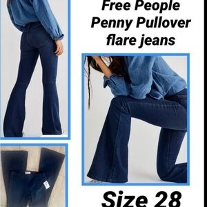 Free People Penny pull-on stretch Flare Jeans sz 28
NWT!